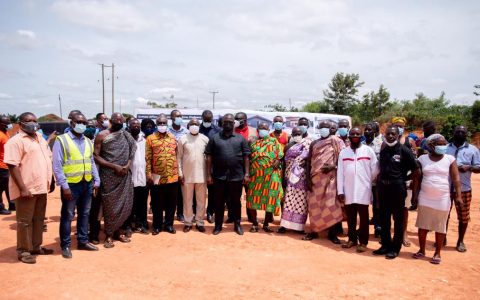 WORKS AND HOUSING MINISTER ASENSO- BOAKYE TOURS SHC ASHANTI PROJECTS